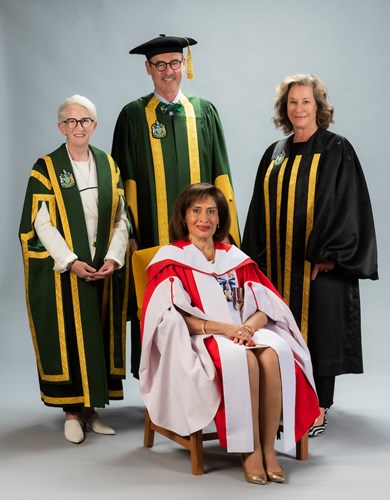 Lt. Governor Lakhani receives an Hon. degree from the University of Alberta