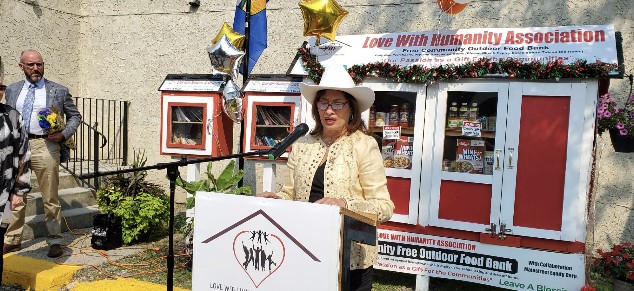 Love With Humanity's Outdoor Food Bank and Library Opening - July 15, 2021