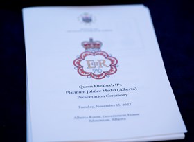 Queen's Platinum Jubilee Medal ceremony - Nov. 15, 2022